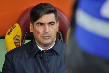 Roma - Brescia 3-0 Stadio Olimpico 24 / 11 / 2019, lega calcio serieA, Paulo Fonsec