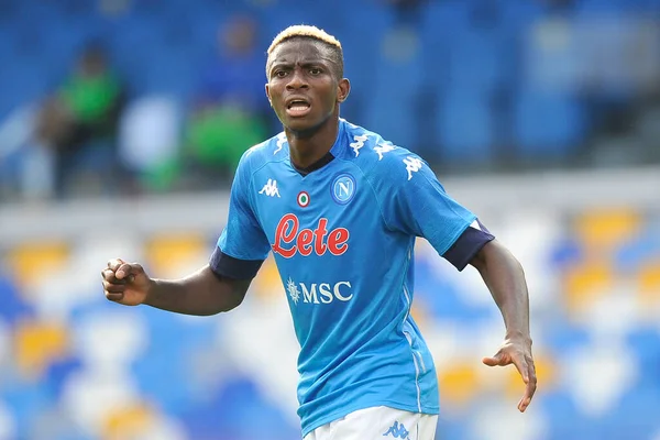 Victor Osimhen Speler Van Napoli Tijdens Wedstrijd Van Italiaanse Voetbalcompetitie — Stockfoto