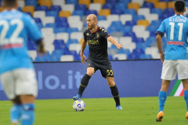 Andrea Masiello Jogador Gênova Durante Jogo Campeonato Italiano Seriea Entre — Fotografia de Stock