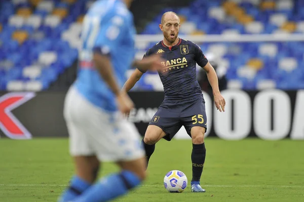Andrea Masiello Player Genoa Match Italian Seriea Championship Napoli Genoa — Stock Photo, Image
