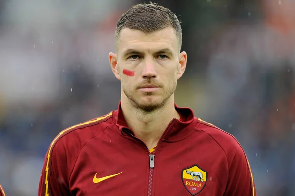 Roma Brescia Stadio Olimpico 2019 Lega Calcio Seriea Edin Dzek — Zdjęcie stockowe