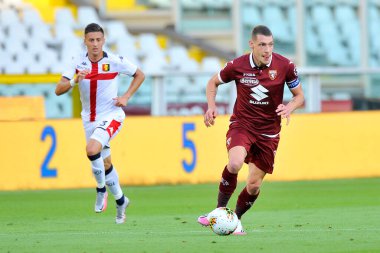 Turin, İtalya, 16 Temmuz 2020, Cenova 'nın Pandev Goran oyuncusu, Turin v Cenova final maçı 3-0, Olimpiyat stadyumu Grande Torino' da oynandı.