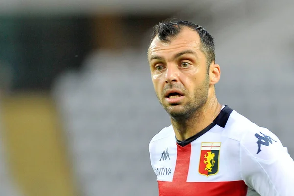 Turín Italia Julio 2020 Pandev Goran Jugador Génova Durante Partido —  Fotos de Stock