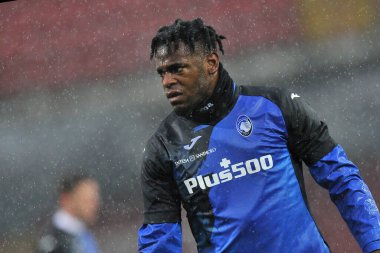 Atalanta 'nın Duvan Zapata oyuncusu, Benevento-Atalanta maçının son maçı olan Serie A maçında Benevento-Atalanta maçı 1-4 ile Benevento' daki Ciro Vigorito Stadyumu 'nda oynandı. İtalya, 09 Ocak 2021.