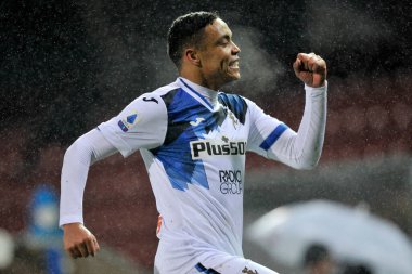 Atalanta takımından Luis Muriel, Benevento-Atalanta maçının son maçı olan Serie A maçında Benevento-Atalanta maçında 1-4 yenildi. İtalya, 09 Ocak 2021.