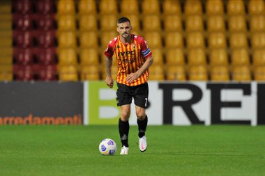 Benevento 'nun Christian Maggio oyuncusu, Benevento ile Empoli arasındaki İtalya Kupası maçında, Benevento' daki Ciro Vigorito Stadyumu 'nda oynanan maçın final maçı 2-4' tür. İtalya, 28 Ekim 2020.