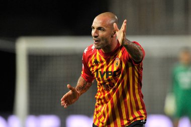Benevento 'lu Pasquale Schiattarella oyuncusu, Benevento ile Empoli arasındaki İtalya Kupası maçında, Benevento' daki Ciro Vigorito Stadyumu 'nda oynanan maçın final maçı 2-4 oldu. İtalya, 28 Ekim 2020.
