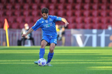 Empoli 'li Davide Zappella oyuncusu, Benevento-Empoli maçında Benevento-Empoli maçının final maçı 2-4, Benevento' daki Ciro Vigorito Stadyumu 'nda oynandı. İtalya, 28 Ekim 2020.