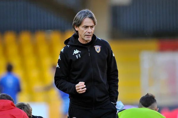 Filippo Inzaghi Entrenador Benevento Durante Partido Copa Italia Entre Benevento — Foto de Stock