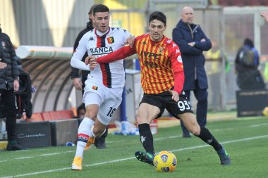 Benevento 'daki Ciro Vigorito Stadyumu' nda oynanan Benevento-Genoa maçında Filippo Inzaghi takımının teknik direktörü Serie A, Benevento-Genoa maçında 2-0 yenildi. İtalya, 20 Aralık 2020. 