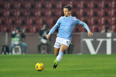 Lazio 'lu Ramos Luiz Felipe, Benevento ile Lazio arasındaki İtalyan Serie A şampiyonluğu maçında, Benevento' daki Ciro Vigorito Stadyumu 'nda oynanan maç 1-1 berabere sonuçlandı. İtalya, 15 Aralık 2020. 