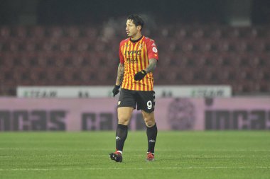 Benevento 'nun Gianluca lapadula oyuncusu, Benevento ile Lazio arasındaki İtalyan Serie A şampiyonluğu maçında, Benevento' daki Ciro Vigorito Stadyumu 'nda oynanan maç 1-1 sonuçlandı. İtalya, 15 Aralık 2020. 