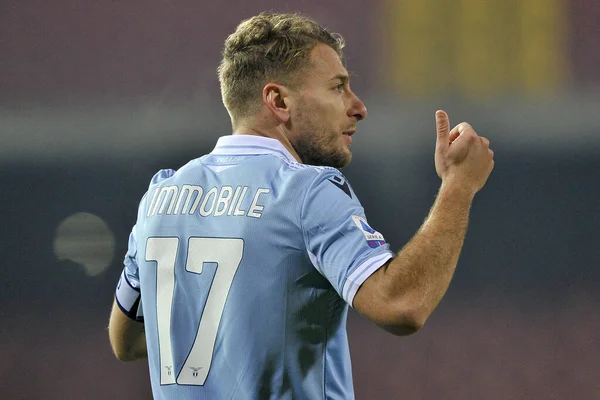 Jogador Ciro Immobile Lazio Durante Jogo Campeonato Italiano Série Entre — Fotografia de Stock