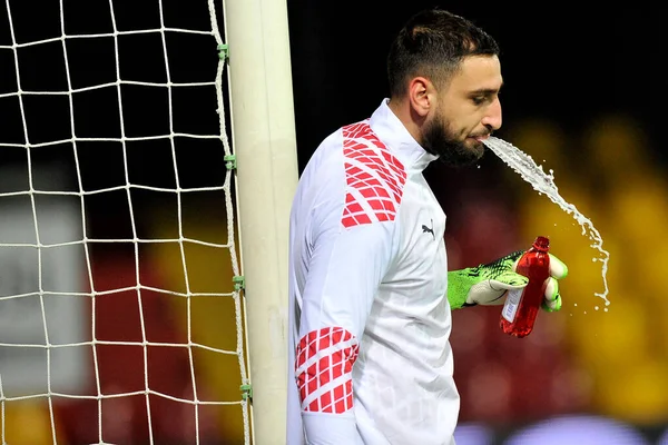 Gianluigi Donnarumma Giocatore Del Milan Durante Partita Del Campionato Italiano — Foto Stock