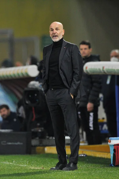 Stefano Pioli Entraîneur Milan Lors Match Ligue Italienne Football Serie — Photo