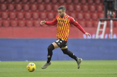 Benevento 'lu Roberto Insigne, Benevento ile Sampdoria arasındaki İtalyan SerieA şampiyonluğu maçında, Benevento' daki Ciro Vigorito Stadyumu 'nda oynanan maç 1-1 berabere sonuçlandı. İtalya, 07 Şubat 2021. 