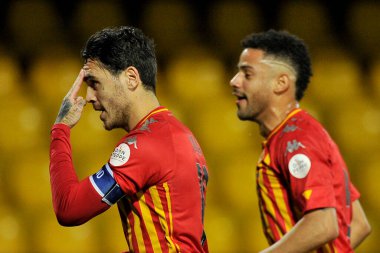 Benevento 'lu Nicolas Viola oyuncusu, Benevento ile Torino arasındaki İtalyan Serie A futbol ligi maçında, Benevento' daki Ciro Vigorito Stadyumu 'nda oynanan maç 2-2 berabere sonuçlandı. İtalya, 22 Ocak 2021. 
