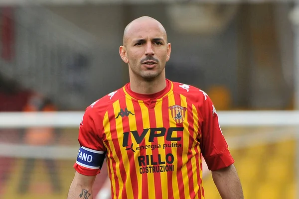 Benevento Italia Abril 2021 Pasquale Schiattarella Jugador Benevento Durante Partido —  Fotos de Stock