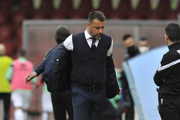 Benevento Italien April 2021 Roberto Aversa Trainer Von Parma Während — Stockfoto