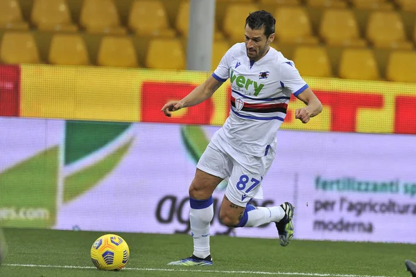 Antonio Candreva Jogador Sampdoria Durante Jogo Campeonato Italiano Seriea Entre — Fotografia de Stock