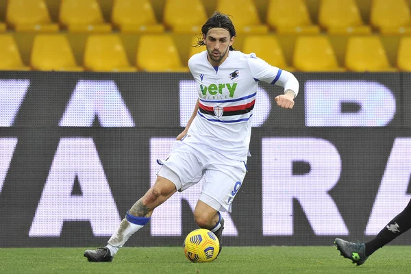 Ernesto Torregrossa Jogador Sampdoria Durante Partida Campeonato Italiano Seriea Entre — Fotografia de Stock