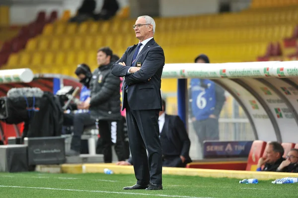 Claudio Ranieri Entrenador Sampdoria Durante Partido Serie Italianaun Campeonato Entre — Foto de Stock