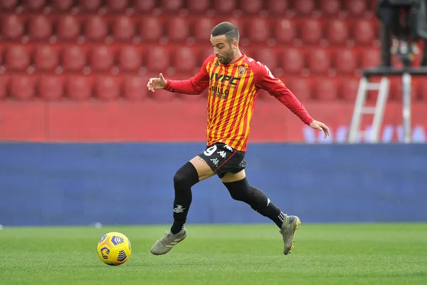 Roberto Insigne Jogador Benevento Durante Partida Campeonato