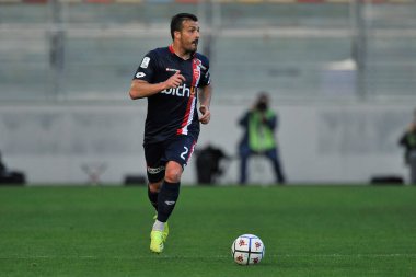 Monza 'nın Giulio Donati oyuncusu, İtalya Serie B şampiyonası maçında Frosinon ile Monza arasında oynanan maçın son sonucu 2-2, Benito Stirpe Stadyumu' nda oynandı. İtalya, 02 Mart 2021. 