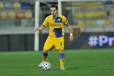 Frosinone 'den Raffaele Maiello, İtalya Serie B şampiyonası maçında Frosinon ile Monza arasındaki maçın son maçı 2-2 ile Benito Stirpe Stadyumu' nda oynandı. İtalya, 02 Mart 2021. 