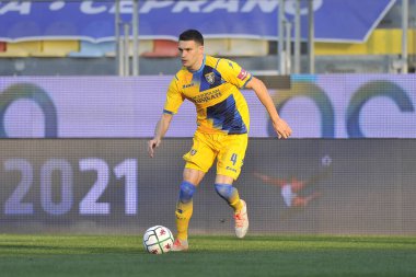 Frosinone 'nin MArcos Curado oyuncusu, Frosinon ile Monza arasındaki İtalyan Serie B şampiyonası maçında Benito Stirpe Stadyumu' nda oynanan maçın son sonucu 2-2 oldu. İtalya, 02 Mart 2021. 