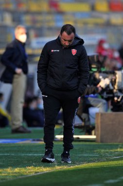 Monza 'nın Cristian Brocchi koçu, İtalya Serie B şampiyonası maçında Frosinon ile Monza arasında oynanan maçın son sonucu 2-2 oldu. İtalya, 02 Mart 2021