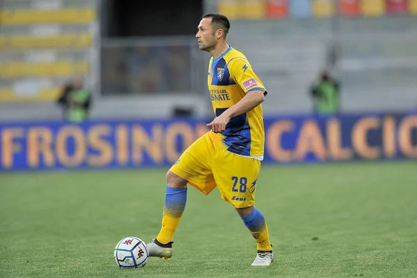 Frosinone Itália Março 2021 Jogadores Camillo Ciano Frosinone Durante Jogo — Fotografia de Stock