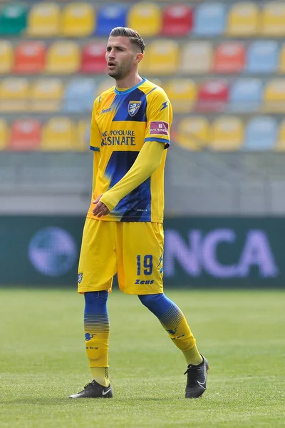 Frosinone Italia Marzo 2021 Jugadores Alessio Tribuzzi Frosinone Durante Partido —  Fotos de Stock