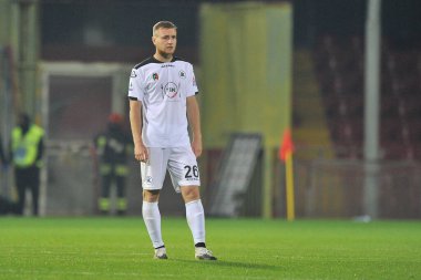 Spezia 'lı Tommaso Pobega oyuncusu, Benevento ile Spezia arasında oynanan İtalya Serie A futbol şampiyonası maçında Benevento, Ciro Vigorito Stadyumu' nda oynanan maçı 0-3 yendi. İtalya, Kasım 07, 2020. 