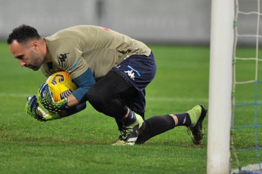 Napoli 'den David Ospina, İtalya Serie A maçında Napoli ile Bologna arasında oynanan maçın son sonucu 3-1, Diego Armando Maradona Stadyumu' nda oynandı. İtalya, 07 Mart 2021.