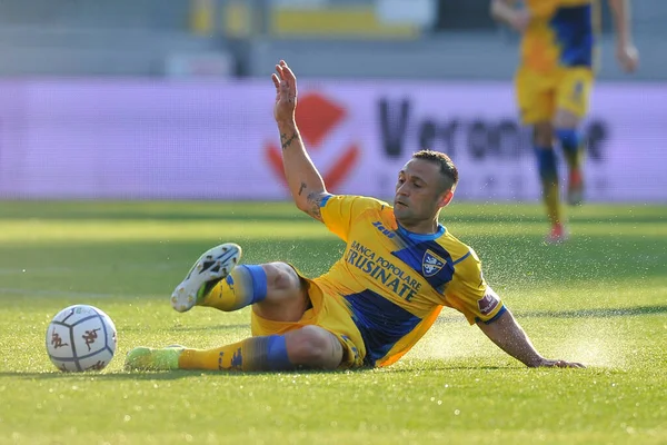 Frosinone Italien April 2021 Camillo Ciano Spelare Frosinone Matchen Italienska — Stockfoto