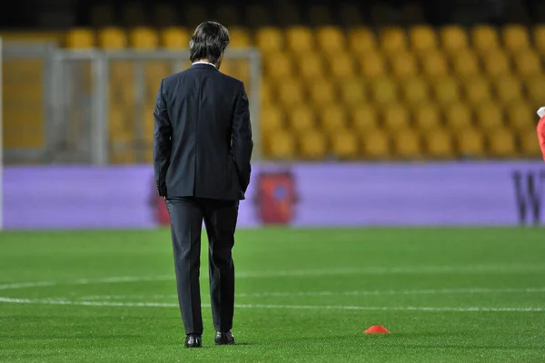 Filippo Inzaghi Treinador Benevento Durante Jogo Campeonato Italiano Futebol Série — Fotografia de Stock