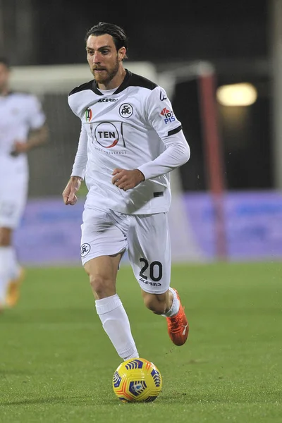 Simone Bastoni Joueur Spezia Lors Match Championnat Italien Football Serie — Photo