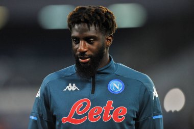 Napoli 'nin Timoue Bakayoko oyuncusu, Napoli ile Bologna arasındaki İtalyan Serie A maçı sırasında Diego Armando Maradona Stadyumu' nda oynanan final maçı 3-1 'dir. İtalya, 07 Mart 2021.