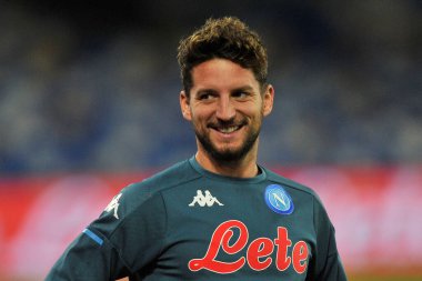 Napoli 'li Dries Mertens, Napoli ile Empoli arasındaki İtalya Kupası maçında Napoli' deki Diego Armando Maradona Stadyumu 'nda oynanan maçı 3-2 yendi. İtalya, 13 Ocak 2021. 