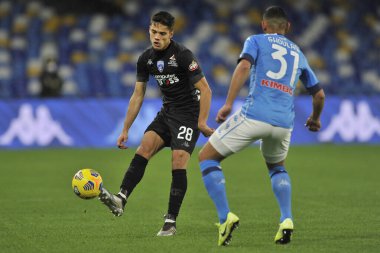Empoli 'li Samuele Ricci, Napoli ile Empoli arasındaki İtalya Kupası maçında, Napoli' deki Diego Armando Maradona Stadyumu 'nda oynanan final maçı 3-2' dir. İtalya, 13 Ocak 2021.