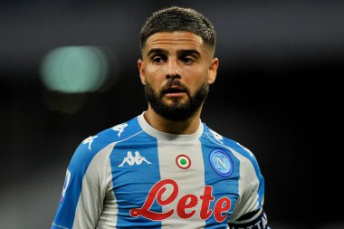 Napoli 'li Lorenzo Insigne, Napoli ile Sampdoria arasındaki İtalyan futbol ligi maçında, Napoli' deki Diego Armando Maradona Stadyumu 'nda oynanan final maçı 2-1' dir. İtalya, 13 Aralık 2020. 
