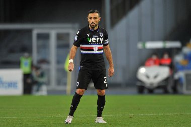 Sampdoria takımının Fabio Quagliarella oyuncusu, Napoli ile Sampdoria arasında oynanan maçta Napoli ile Sampdoria arasında oynanan maçta 2-1, Napoli 'deki Diego Armando Maradona Stadyumu' nda oynandı. İtalya, 13 Aralık 2020.