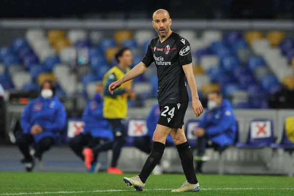 Rodrigo Palacio Jogador Bolonha Durante Partida Série Italiana Entre Napoli — Fotografia de Stock