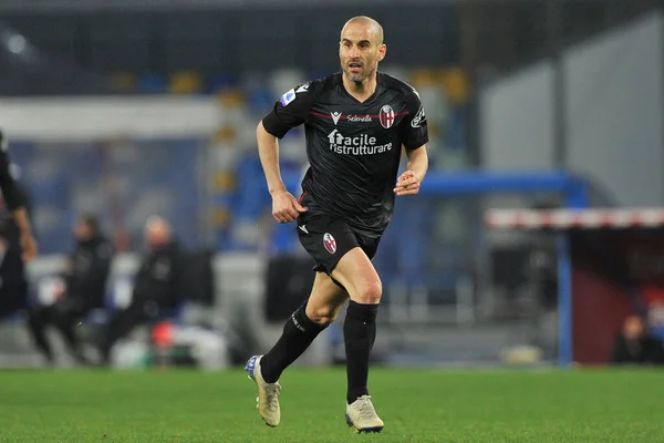 Rodrigo Palacio Jogador Bolonha Durante Partida Série Italiana Entre Napoli — Fotografia de Stock