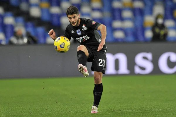 Davide Zappella Jogador Empoli Durante Jogo Copa Itália Entre Napoli — Fotografia de Stock