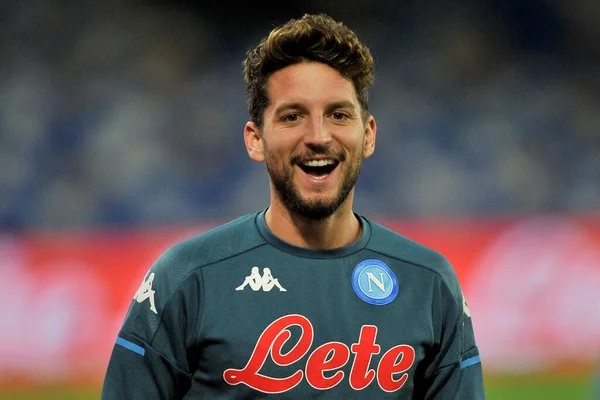 Dries Mertens Gracz Napoli Podczas Meczu Pucharu Włoch Między Napoli — Zdjęcie stockowe