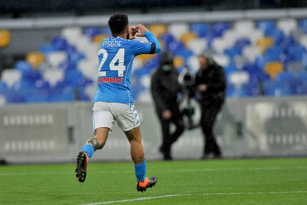Lorenzo Insigne Jogador Napoli Durante Jogo Liga Italiana Futebol Serie — Fotografia de Stock