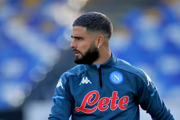 Lorenzo Insigne Gracz Napoli Podczas Meczu Włoskiej Ligi Piłki Nożnej — Zdjęcie stockowe