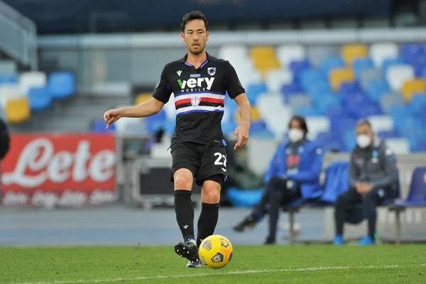 Jogador Maya Yoshida Sampdoria Durante Jogo Liga Italiana Futebol Entre — Fotografia de Stock